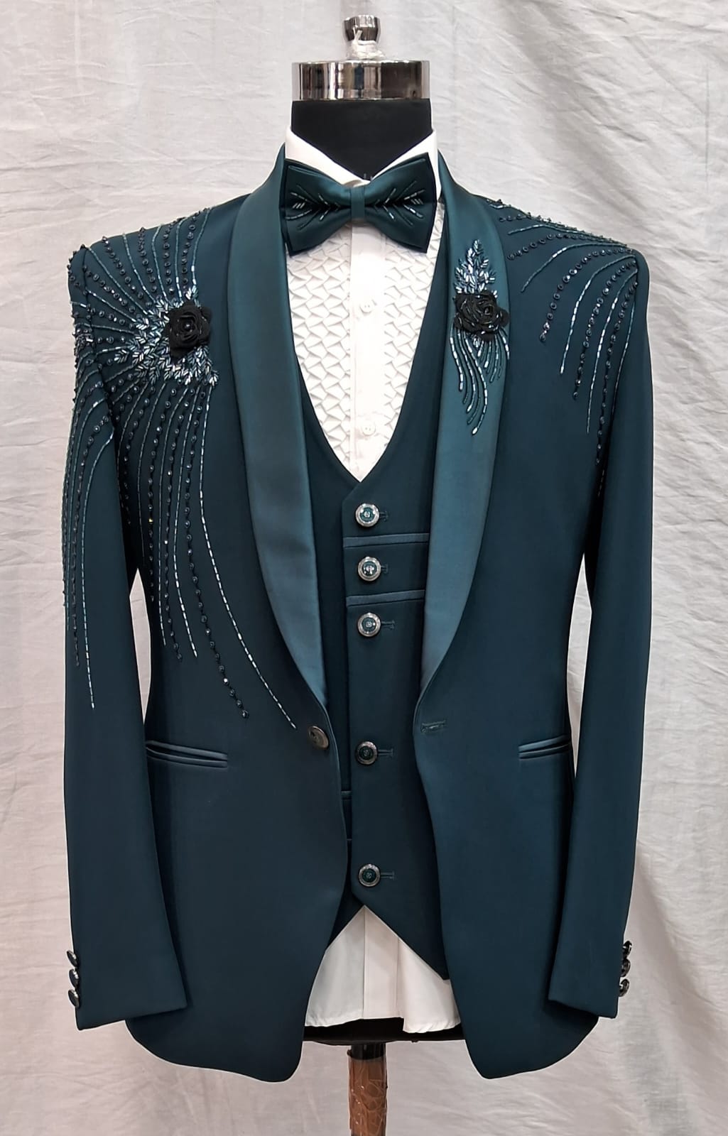 Dark Jackpine Green Tuxedo Suit